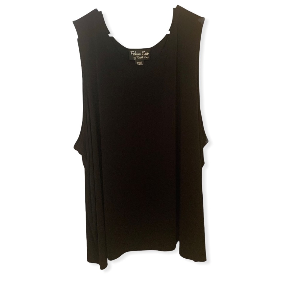 Fashion Ease by Russell Kemp 5X black tank top